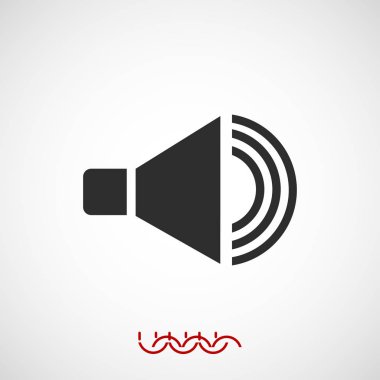 hoparlör işareti simgesi