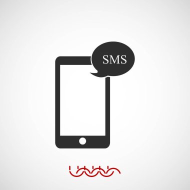 Cep telefonu sms simgesi 
