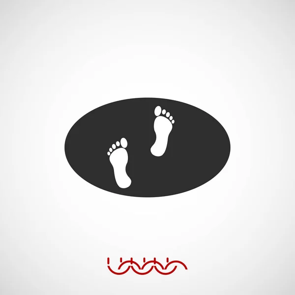 Footprints sign icon — Stock Vector