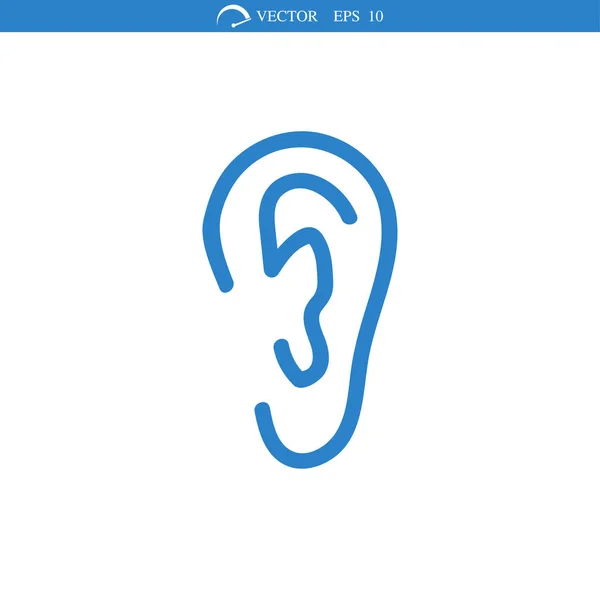 Вухо значок «підпис» — стоковий вектор