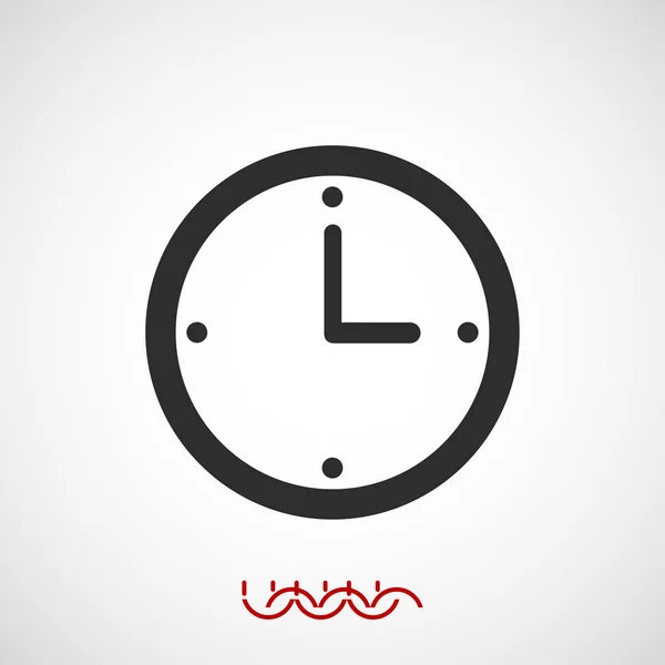 Icône de signe d'horloge — Image vectorielle