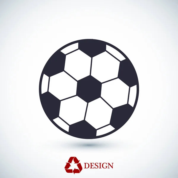 Classic soccer ball icon — Stock Vector