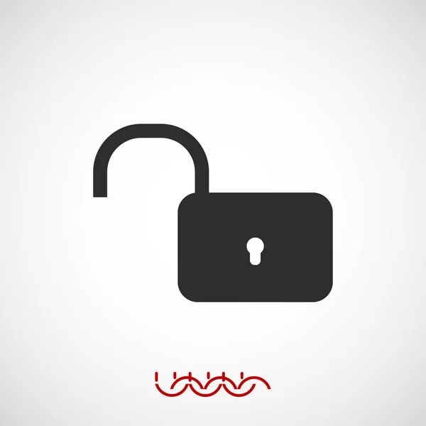 Icône web cadenas — Image vectorielle