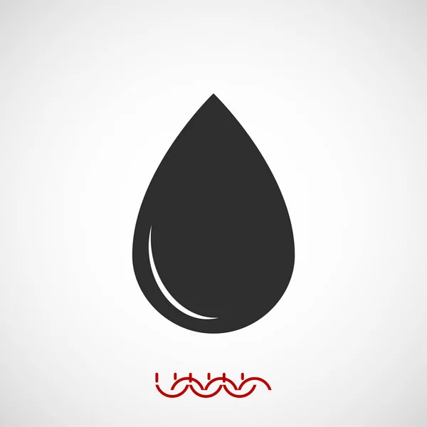 Drop teken pictogram — Stockvector