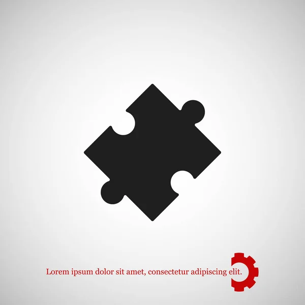 Puzzel teken pictogram — Stockvector