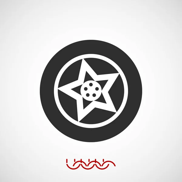 Значок диска колеса — стоковый вектор