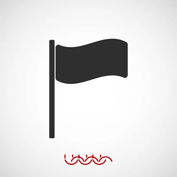 Signo de bandera icono — Vector de stock