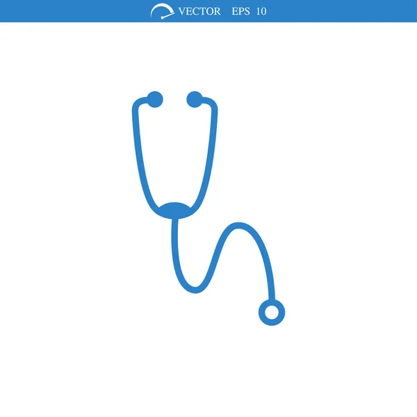 Stethoscope sign icon — Stock Vector