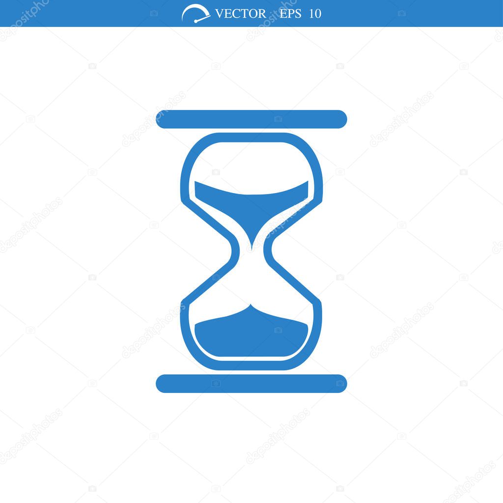 hourglass sign icon