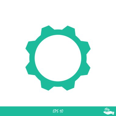 Dişli basit simgesini