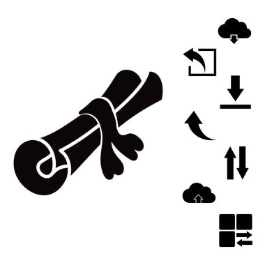 Kaydırma basit simgesi