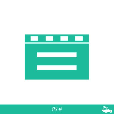 sinema clapper simgesi