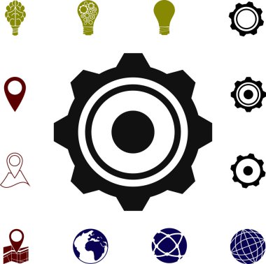 Dişli basit simgesini