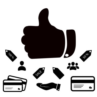 Basit simgeyi parmakla