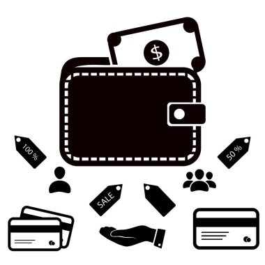 m-cüzdan ile dolar simgesi