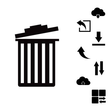 çöp kutusu simgesini