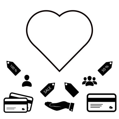 Kalp çizgisi simgesi