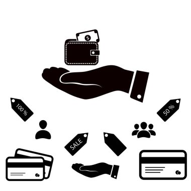 M-cüzdan'el simgesi