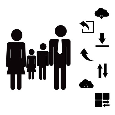 Aile dört simgesinin