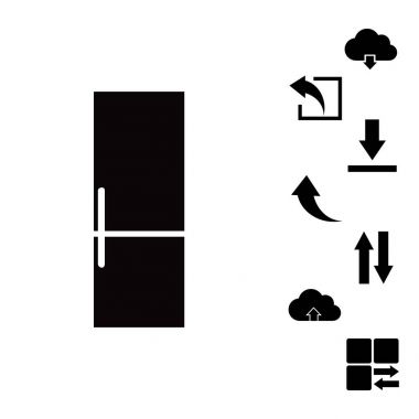 Buzdolabı basit simgesi