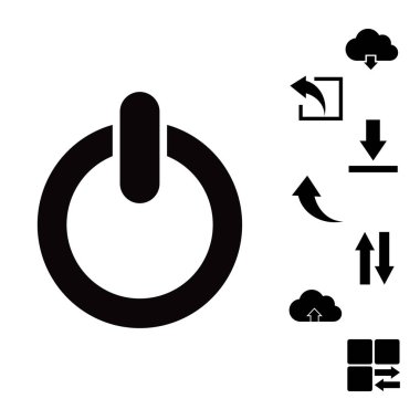  güç basit simgesi 