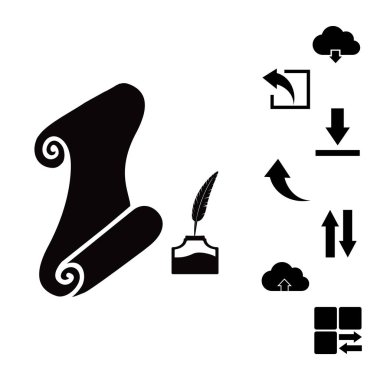 Kağıt kaydırma simgesi