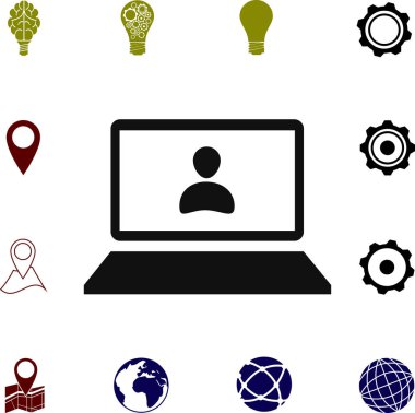 modern dizüstü bilgisayar simgesi