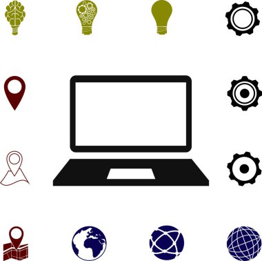 modern dizüstü bilgisayar simgesi