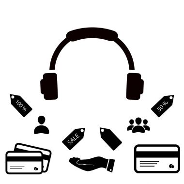 kulaklık basit simgesi