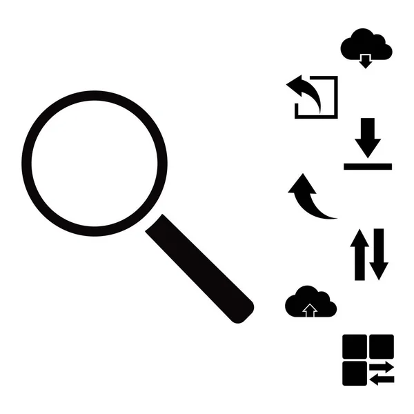 Magnifying Glass Icon — Stock Vector