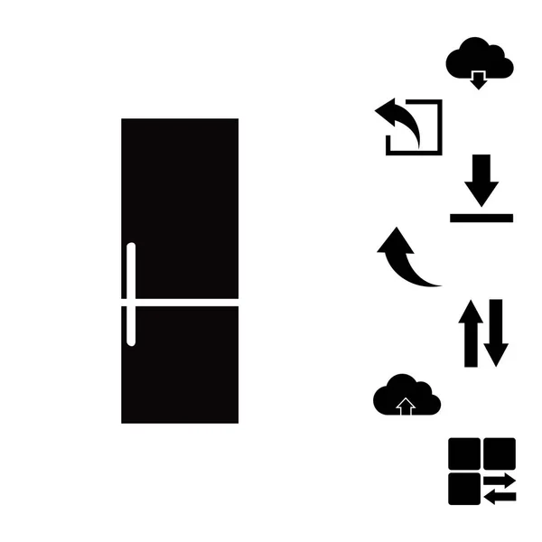 Refrigerator simple icon — Stock Vector