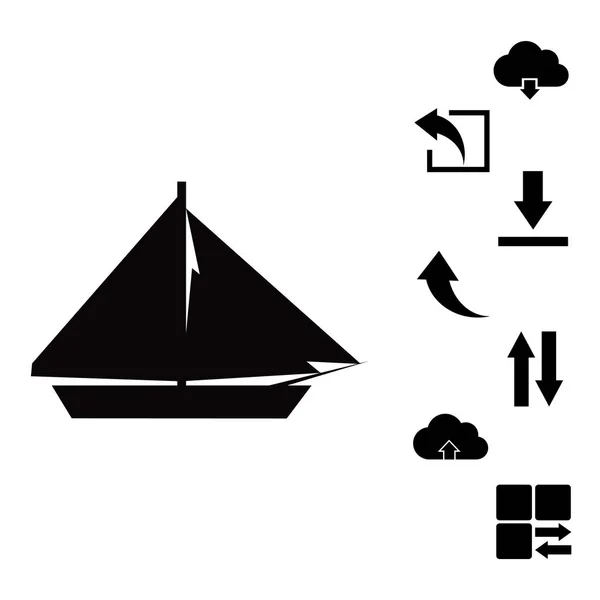 Sail boat icon — Stock Vector