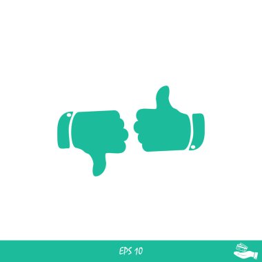 başparmak yukarı ve aşağı simgeler