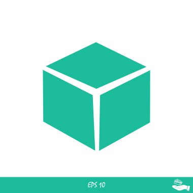  küp basit simgesini