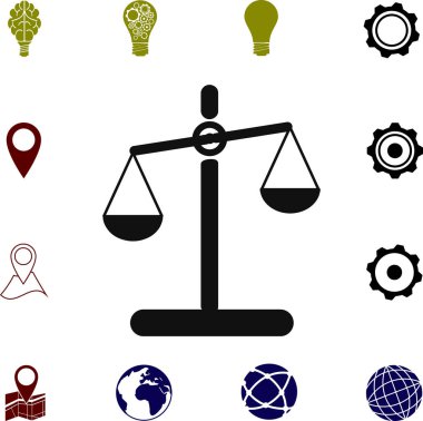 Adalet ölçek simgesi