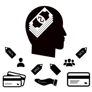 Para simgesi düşün