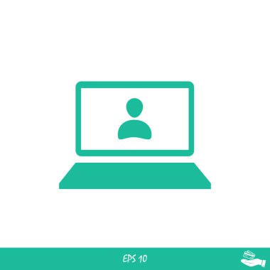 modern dizüstü bilgisayar simgesi