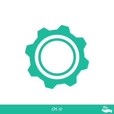 Dişli basit simgesini