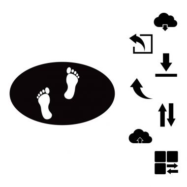 ayak izleri web simgesi