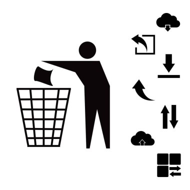 geri dönüşüm işareti simgesi