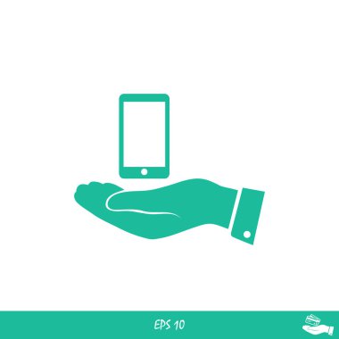 akıllı telefon el simgesi