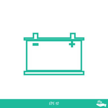 Araba pil simgesi. Vektör Eps 10