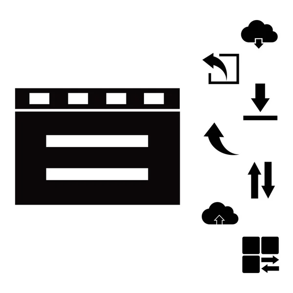 Kino-Klatschikone — Stockvektor