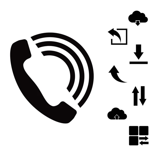 Telefoongesprek pictogram — Stockvector