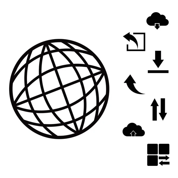 Globe earth icon — Stock Vector