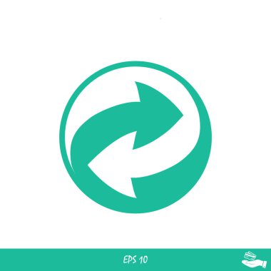 geri dönüşüm basit simgesi