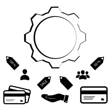 Dişli basit simgesini