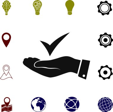 basit simge onaylamak