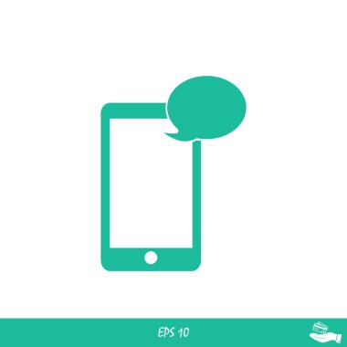 Cep telefonu sms simgesi