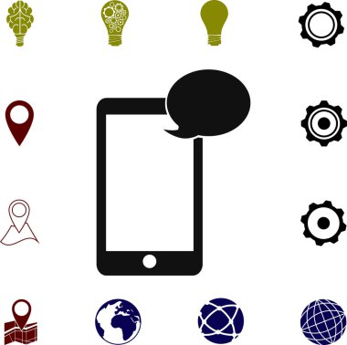 Cep telefonu sms simgesi